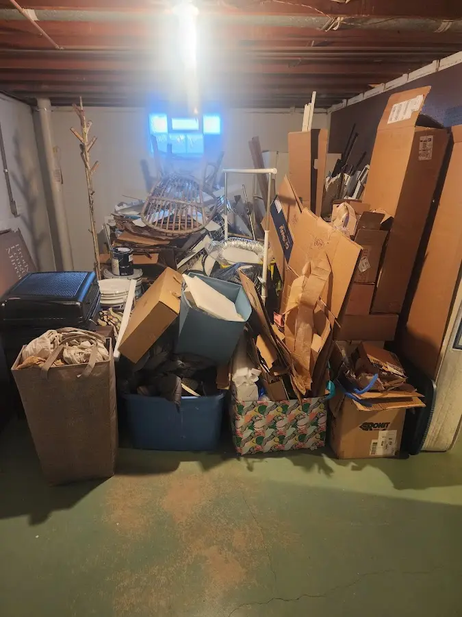 Roll-off dumpster container at job site for Construction Dumpster Rental in Salina